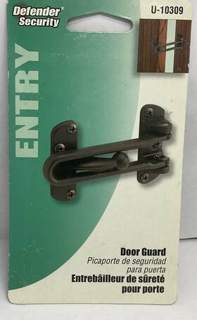 10309 Defender Security Bronze Swing Bar Door Guard U Prime-line