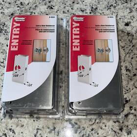 U-0551 Defender Security Entry Lock And Door Reinforcers Set Of 2 New