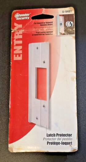 U-9481 Defender Security U9481 Aluminum Latch Guard 6 Inch Satin Finish Open Box Never Used