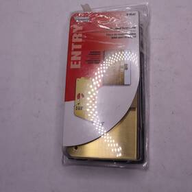1-bore Defender Security U-9547 Lock And Door Reinforcer Brass 1-3/8 Inch X 9 U 9547