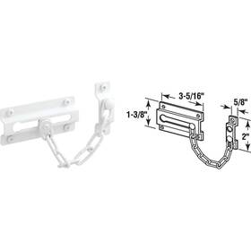 U-9852 Defender Security White Chain Door Lock U 9852