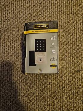 1010 Defiant 050134010987 Touchpad Deadbolt Door Lock Satin Nickel