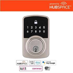 Defiant 050134012059 Square Compact Satin Nickel Electronic Single Cylinder Deadbolt Powered By