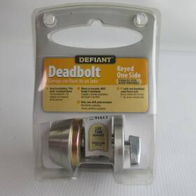 Defiant 050134061538 Deadbolt Keyed One Side