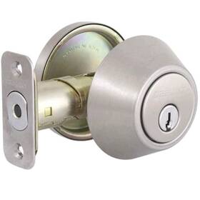 Defiant 050134994782 Single Cylinder Satin Nickel Deadbolt Us15