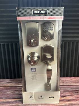 1004396895 Defiant Electronic Handleset Satin Nickel Finish Lock Set New 1004 396 903 Look