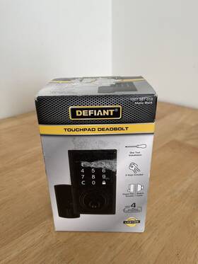 1007587013 Defiant Touchpad Deadbolt Matte Black