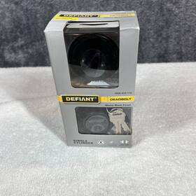 1009429114 Defiant 1009429110 Deadbolt Matte Black Finish Single Cylinder Grade 3 Security