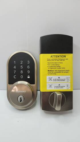 Hsgc6x2d01ajp Defiant 1010731727 Smart Wifi Deadbolt Keyless Entry Keypad Door Lock Read