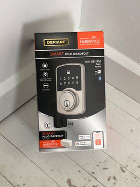 1011691904 Defiant Smart Wifi Deadbolt Satin Nickel
