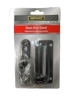 1000054196 Defiant 191249 Aged Bronze Heavy Duty Door Security Chain Guard Lock