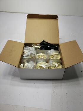 308663370 Defiant Single Cylinder Polished Brass Deadbolt Contractor 6 Pack