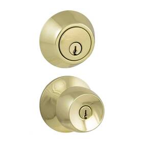 32b87d2b Defiant Brandywine Polished Brass Combo Pack With Double Cylinder Deadbolt
