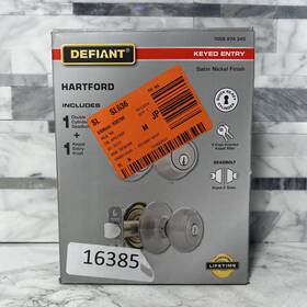 32bgx2d2b Defiant Double Cylinder Deadbolt Satin Nickel