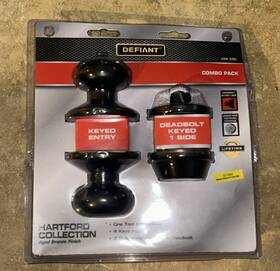 32bgx7d1b Defiant New Hartford Aged Bronze Combo Pack W Single Cylinder Deadbolt By 388590