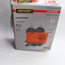 32bgx7d2b Defiant 2-pk Combo Pack With Double Cylinder Deadbolt Aged Bronze