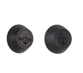 32ddx72 Defiant Aged Bronze Double Cylinder Deadbolt