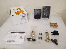 32ga8x7d01aa Defiant Square Aged Bronze Electronic Single Cylinder Keypad Deadbolt