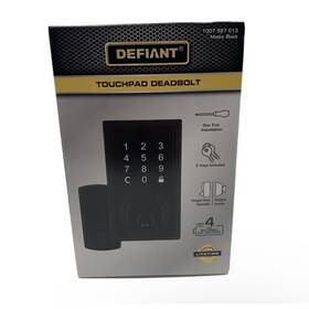 32gc1x9d01aa Defiant Keyless Door Lock Entry Single Cylinder Touchpad Deadbolt Matte Black