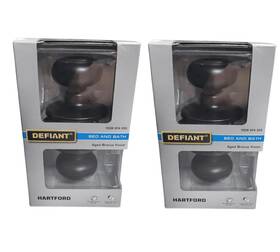 32tgx710b Defiant 2-pack Hartford Aged Bronze Bed/bath Door Knob