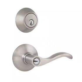 Defiant 445047072048 Naples Satin Nickel Combo Pack With Single Cylinder Deadbolt