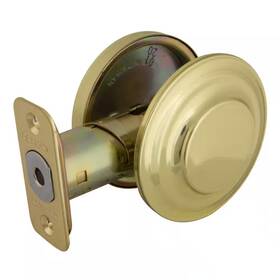 Defiant 726084962026 Polished Brass Single-sided Deadbolt With Outside Plate