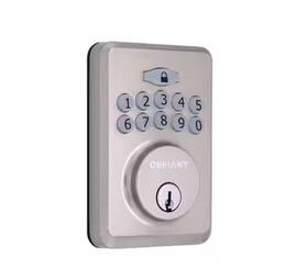 Gzax2d01 Defiant Radius Satin Nickel Single Cylinder Keypad Deadbolt Lock - New Sealed