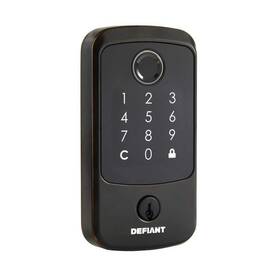 Hsgcdx7d01appb Defiant Electronic Deadbolts 2.25 Hubspace Square Biometric Touchpad Bronze