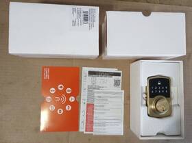 Hsgcxxm01alpb Defiant New Square Compact Electronic Single Cylinder Deadbolt Free Us Shipping