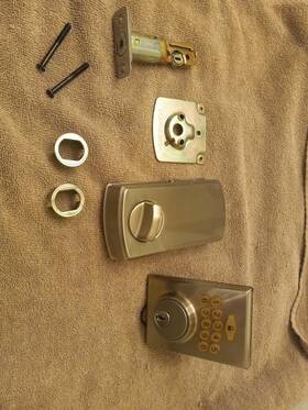 M32-kpda619-xq Defiant Deadbolt Single Cylinder Keyless Door Lock Entry Satin Nickel And Keypad