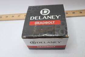 355009 Delaney Electronic Single Cylinder Deadbolt Black