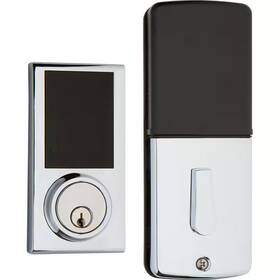 Delaney Hardware 445001546509 Polished Chrome Touchscreen Z-wave Smartlock Single Cylinder Deadbolt