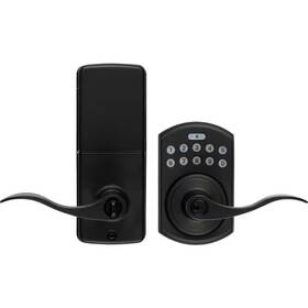 Lp250 Delaney Hardware 744759040657 Black Digital Keypad Entry Door Lever