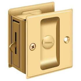 Sdl25cr003 Deltana Pocket Lock 2-1/2 Inch X 2-3/4 Privacy Lifetime Brass