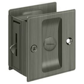 Sdl25u15a Deltana Pocket Lock 2-1/2 Inch X 2-3/4 Privacy Antique Nickel