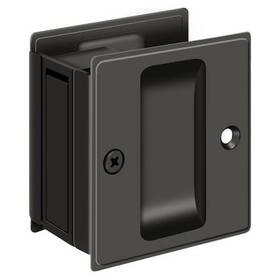 Sdp25u10b Deltana Pocket Lock 2-1/2 Inch X 2-3/4 Passage Oil Rubbed Bronze