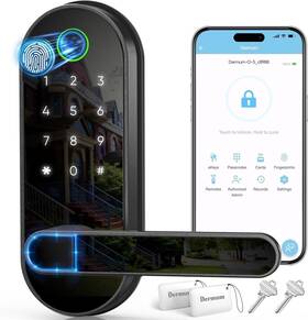 Dermum 745808812553 Keyless-entry Fingerprint Digital Smart Lock Wi-fi Electronic Door With