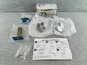 D2-tbp-us26d Design Hardware - Single Sided Keyless Dead Lock With Exterior Plate