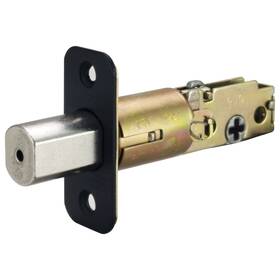 779306 Design House 044321026110 2-way Adjustable Round Corner Deadbolt Latch Matte Black