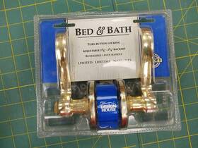 Tl300vsx3 Design House Bed And Bath Turn Button Locking Reversible Lever Handle Vp/tl300vsx3
