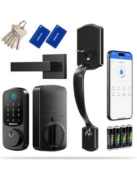 B200 Desloc 970396532833 Keyless Entry Door Lock With Handle Set Smart Locks For Front Dea