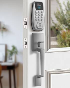 C110 Desloc 970396533526 Fingerprint Smart Front Door Lock Set With Handle Keyless Entry D