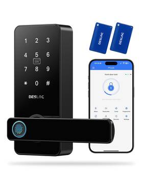 B200l Desloc Fingerprint Smart Lock With Handle Keyless Entry Door Locks App Contr