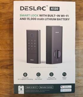 K120 Desloc Smart Fingerprint Lock Usb Rechargeable Wifi Deadbolt