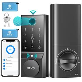 Devo 977520469126 G3 Door Lock For Front 6 In 1 Fingerprint Keyless Entry With