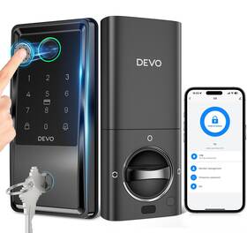 Devo 977520469379 G6 Smart Lock Fingerprint Keyless Entry Door Wi-fi Deadbolt
