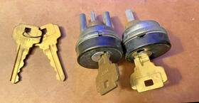 9090 Dexter C8 Mortise Lock Cylinder 1.5 Inch Length Black - 4 Keys