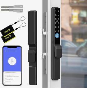 D300f Dhiedas Sliding Door Lock Smart With Fingerprint Rfid Keypad Bluetooth App