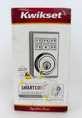 99100-009 Digital Kwikset Smartcode 910 Electronic Lock With Tustin Lever - Bn