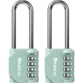 Ds001 Disecu 2 Pack 2.6 Inch Long Shackle Combination Lock Turquoise